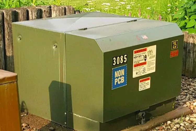 Install the cover or enclosure for transformer box 