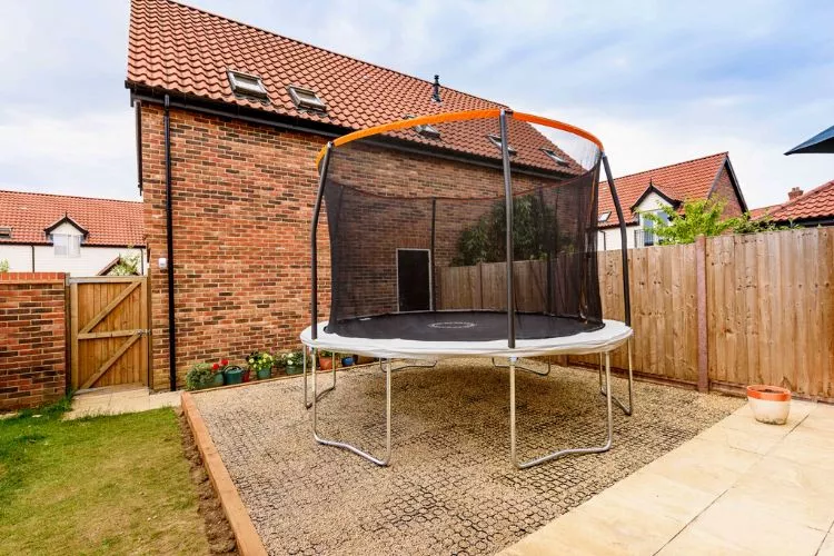 Risks involved in installing a trampoline on concrete 