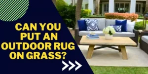 Can you put an outdoor rug on grass